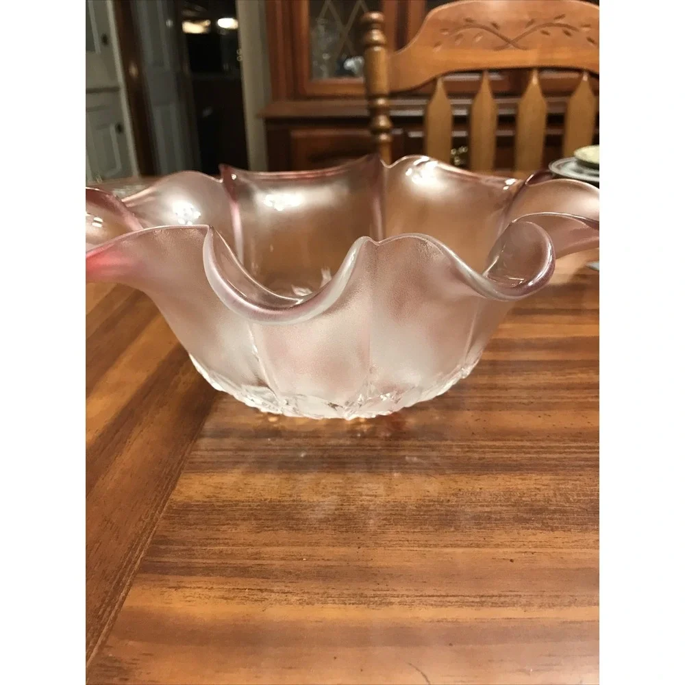 Vintage Mikasa Rosella‎ Hostess Pink Floral Petal Bowl